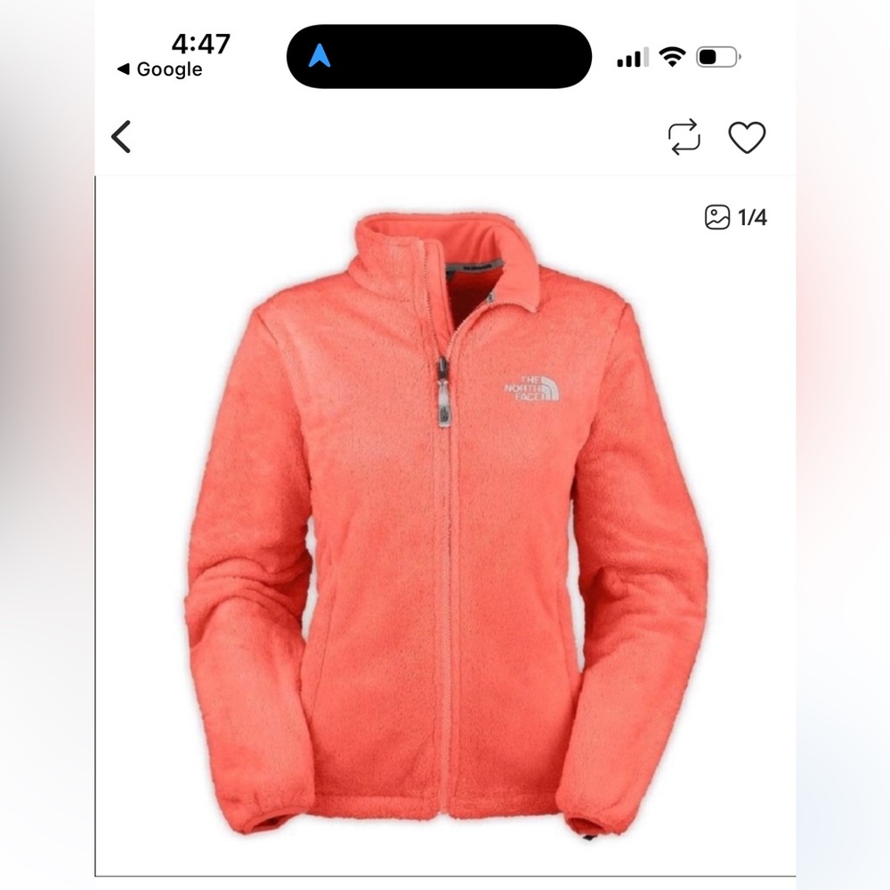 The North Face Women's Vibrant Orange Fleece Jacket